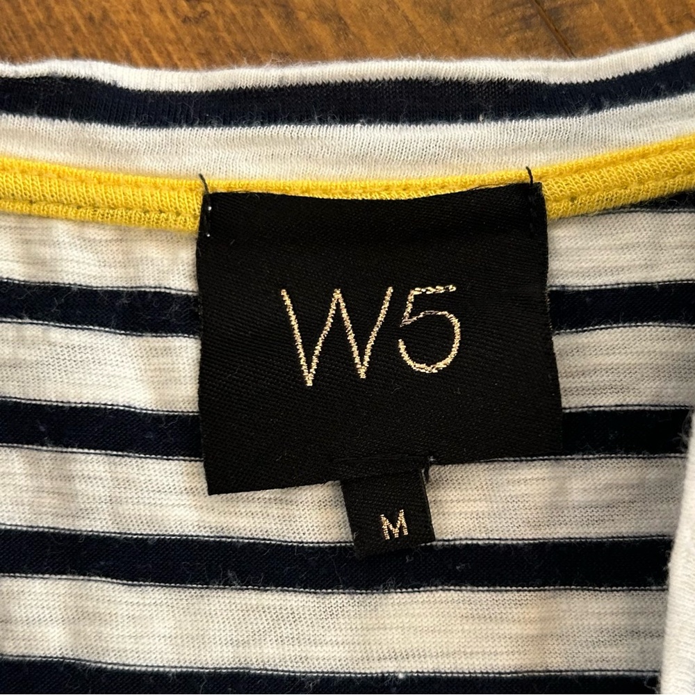 W5 Ric Rac Trimmed Striped Top EUC - Picture 4 of 7